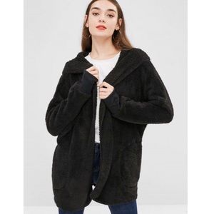 Black soft cardigan